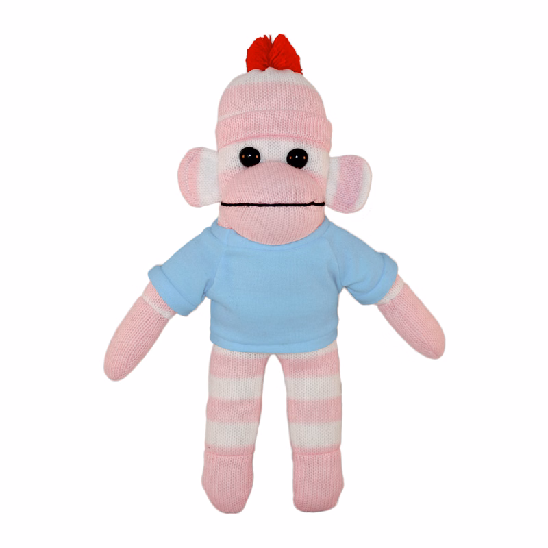 Pink Sock Monkey with Tee