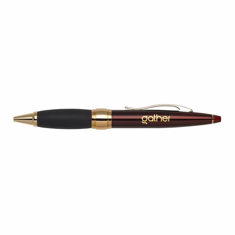 Contour Ballpoint Pen with Gold