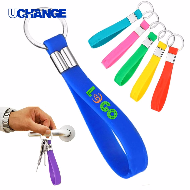 Silicone Keychain with Loop