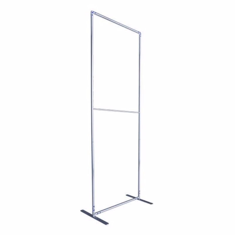 33.5"¡Á7.5'H Economy Tube Banner Stand With Steel Feet