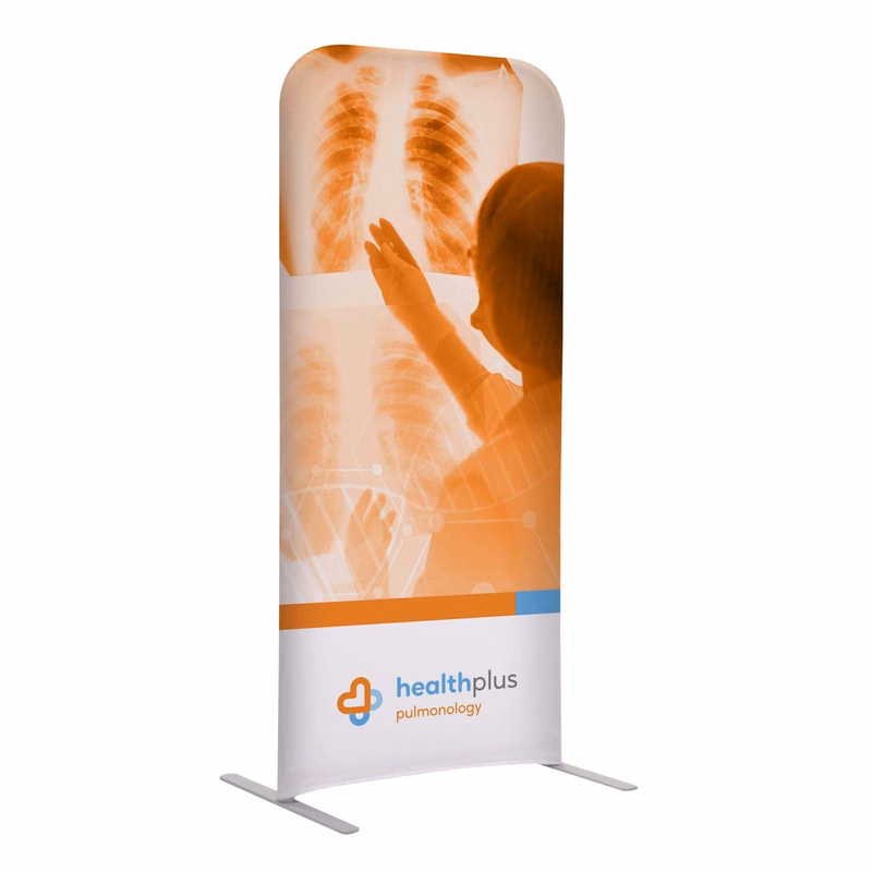2'W x 54"H EuroFit™ Straight Wall Kit (Recycled Polyester Knit)