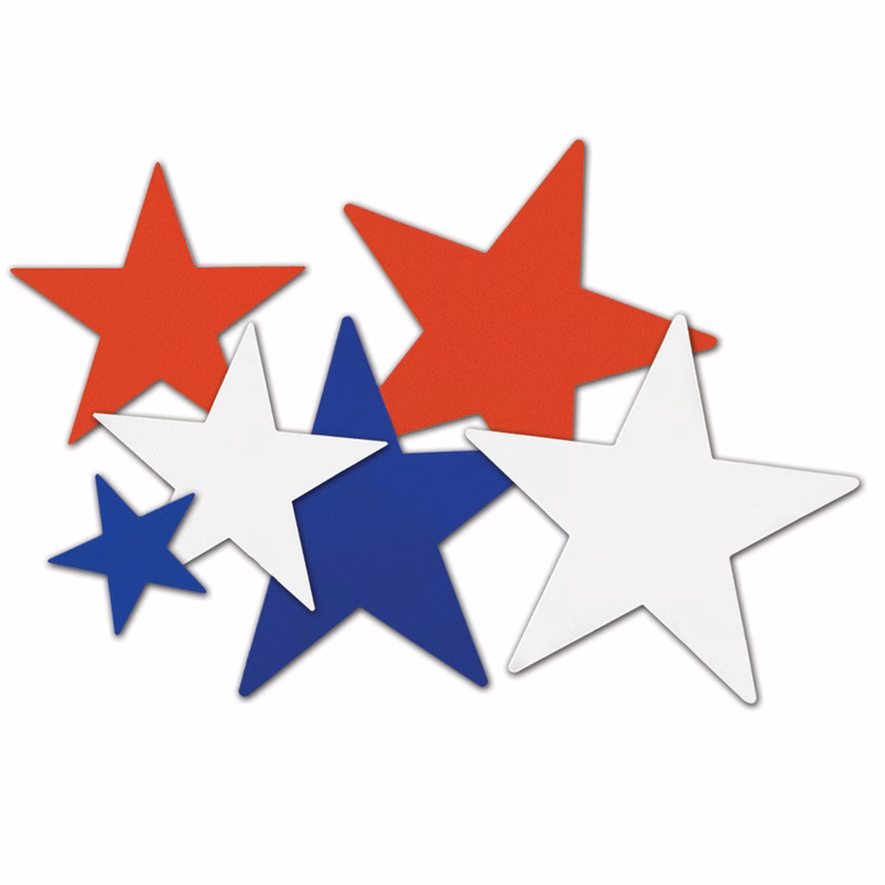 Patriotic Star Cutout Assortment