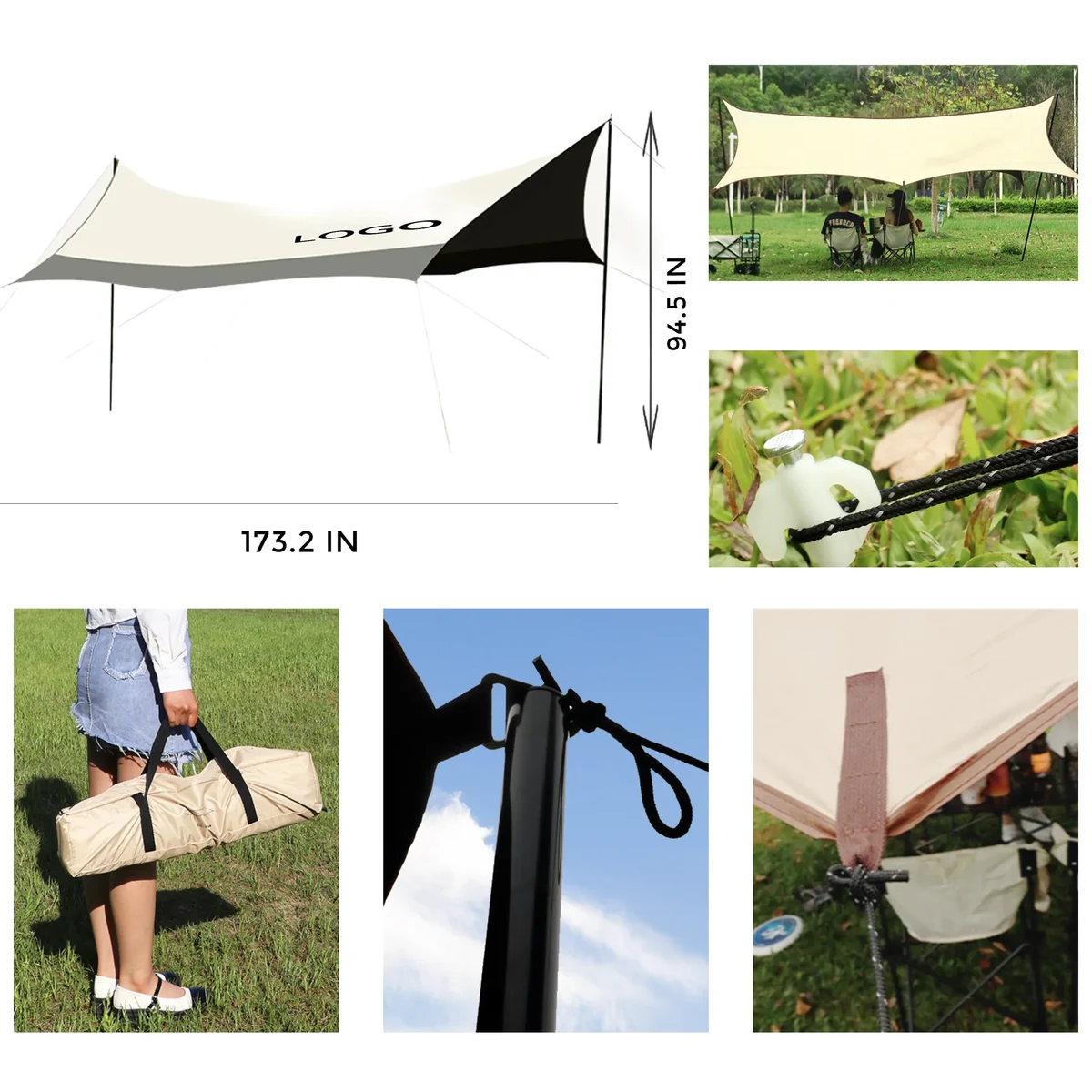 MOQ 1 PCS Outdoor Sunshade Canopy 1