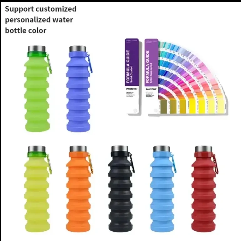 Silicone Folding Camping Cup Foldable Water Bottle 1