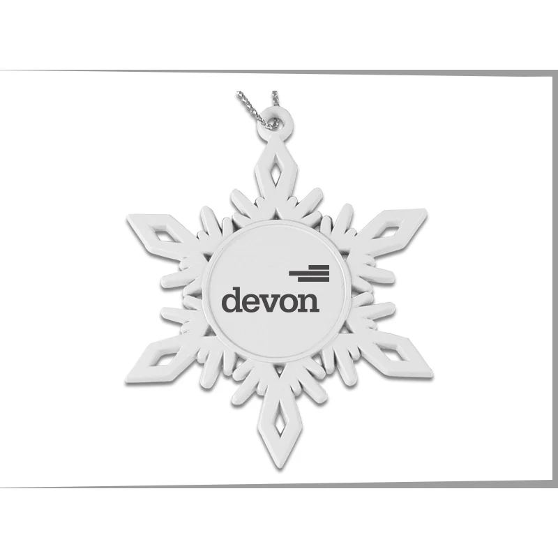 Pewter Finish Snowflake Ornament 1
