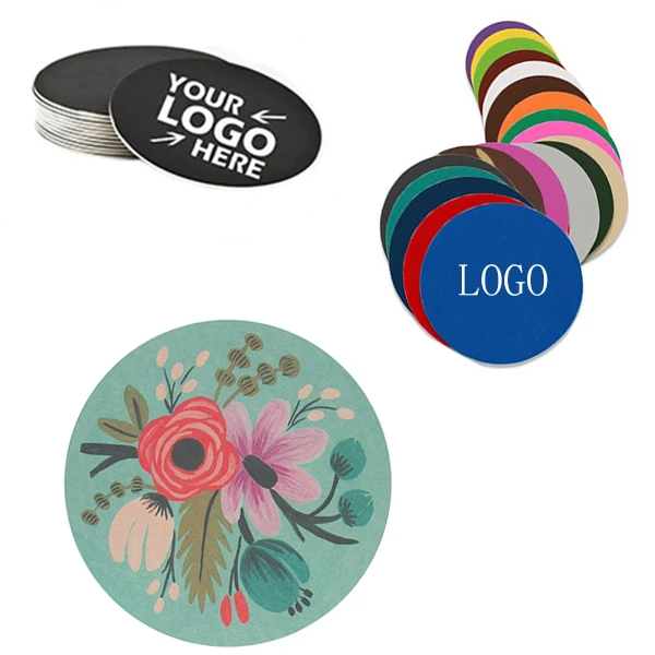 Round Paper Coaster (3 1/2" Dia) 1