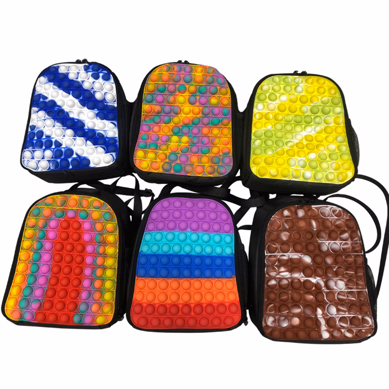 Backpack with Push Bubbles Toy