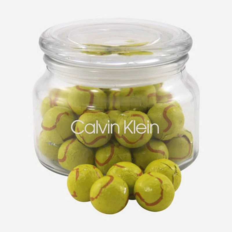 Jar with Chocolate Tennis Balls 1