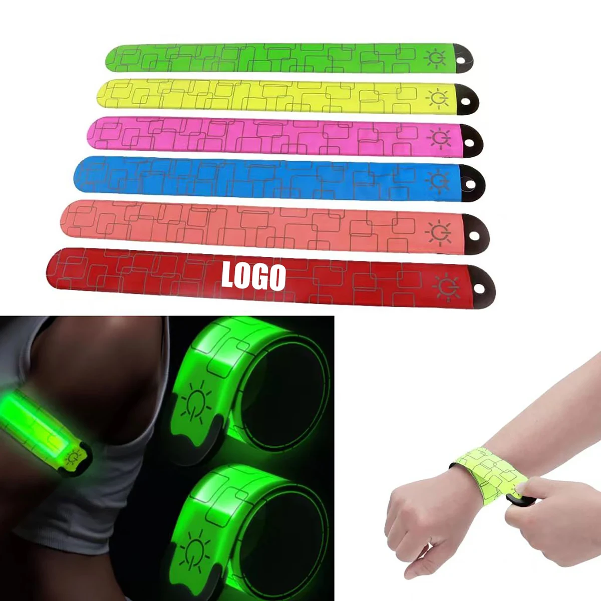 Rechargeable Led Safety Wristband Lights 1