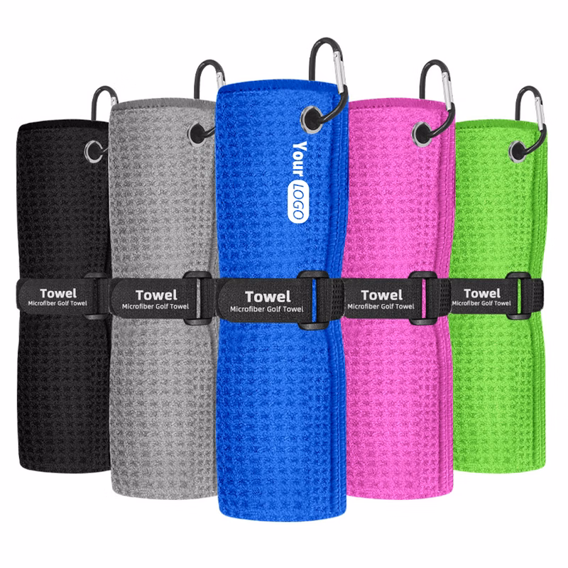 Microfiber Cloth High-Quality Golf Towels With Customizable Logo For Golfers