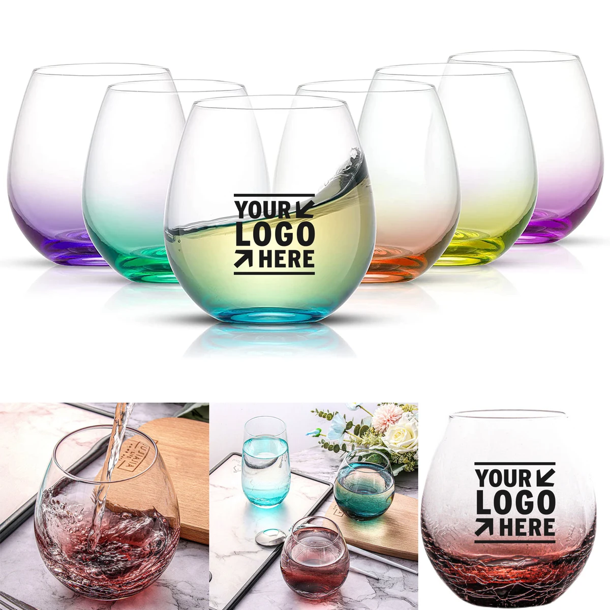 20 oz Stemless Wine Glass 1