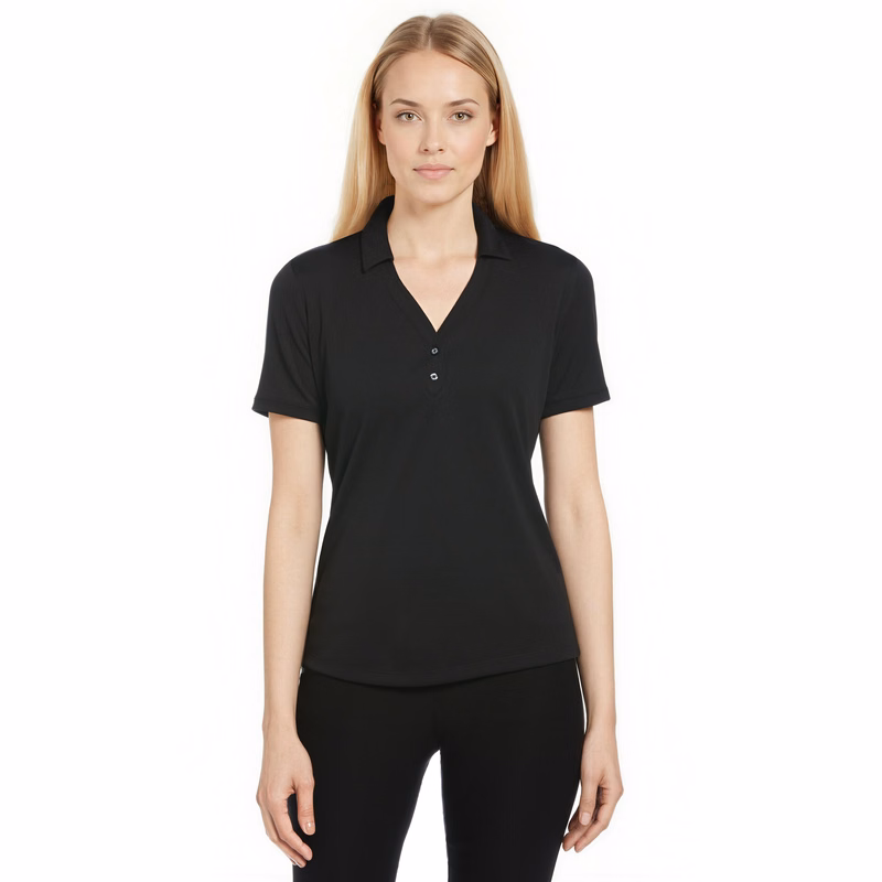 Short Sleeve Women's Micro Texture Golf Polo