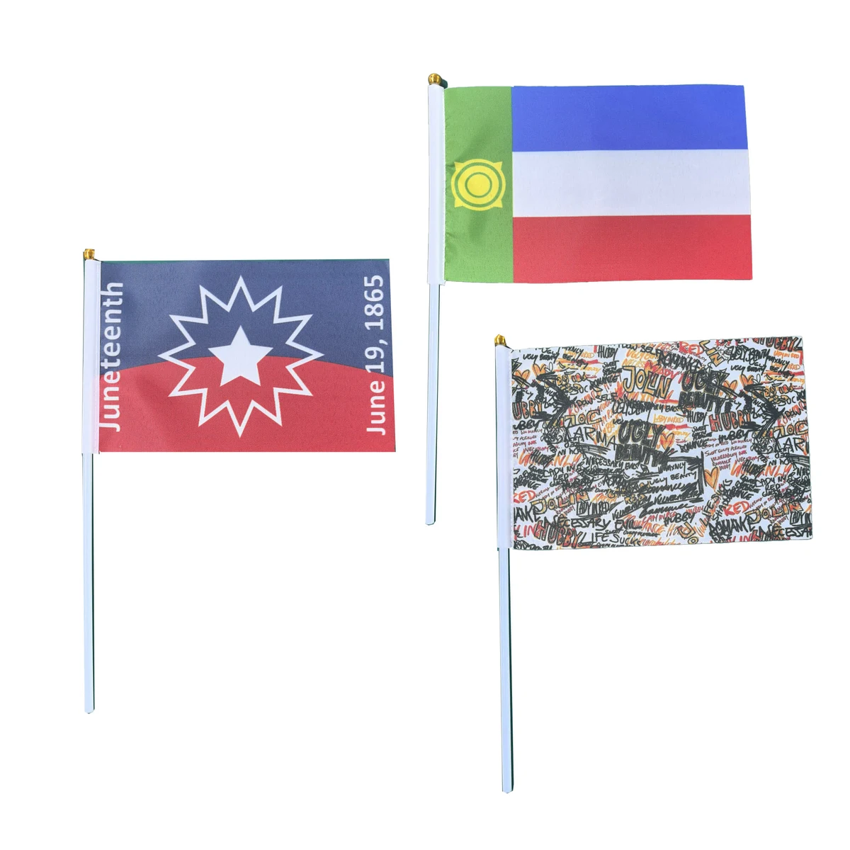 Custom Full-Color Hand Waving Flag 1