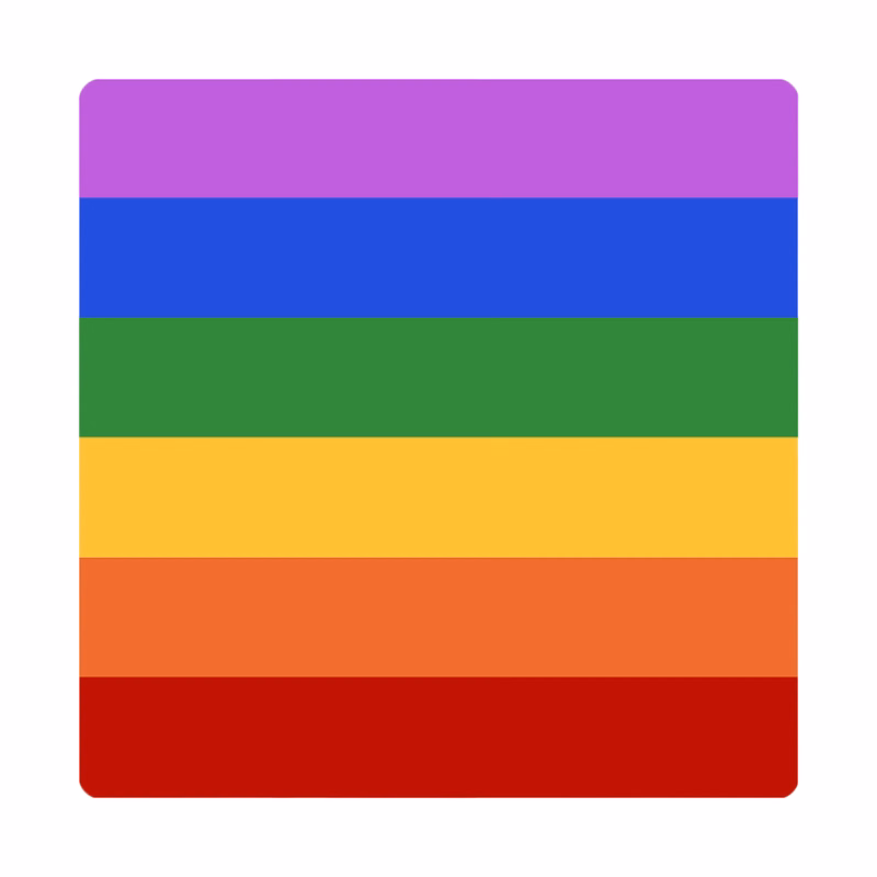 LGBT Rainbow Polyester Bandana