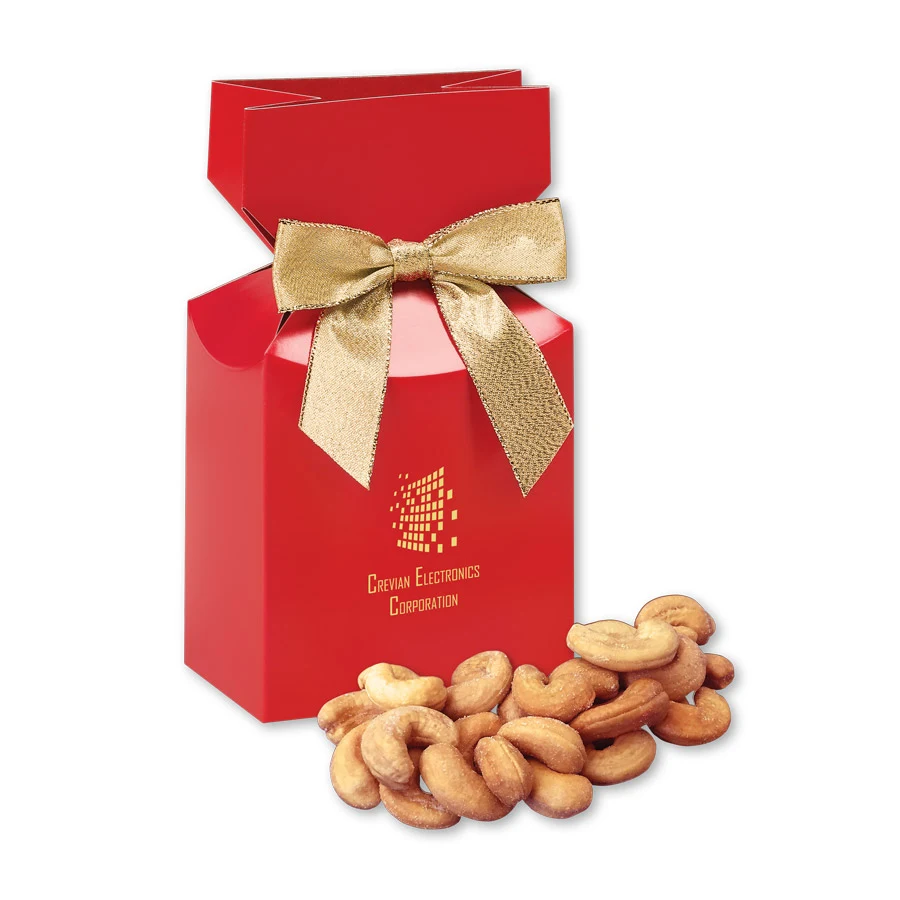 Extra Fancy Cashews in Red Premium Delights Gift Box 1