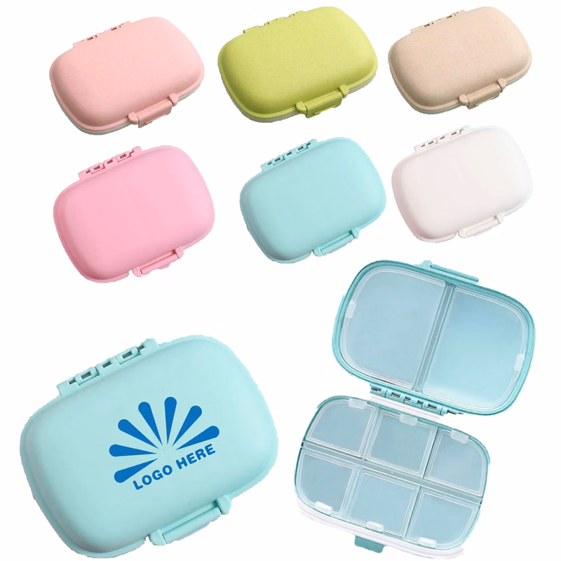 Portable Oval Two Layer Pill Box