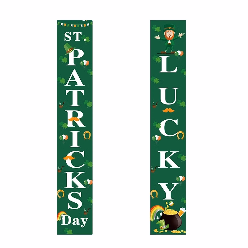 Happy St Patricks Day and Lucky Banner Decor for Home