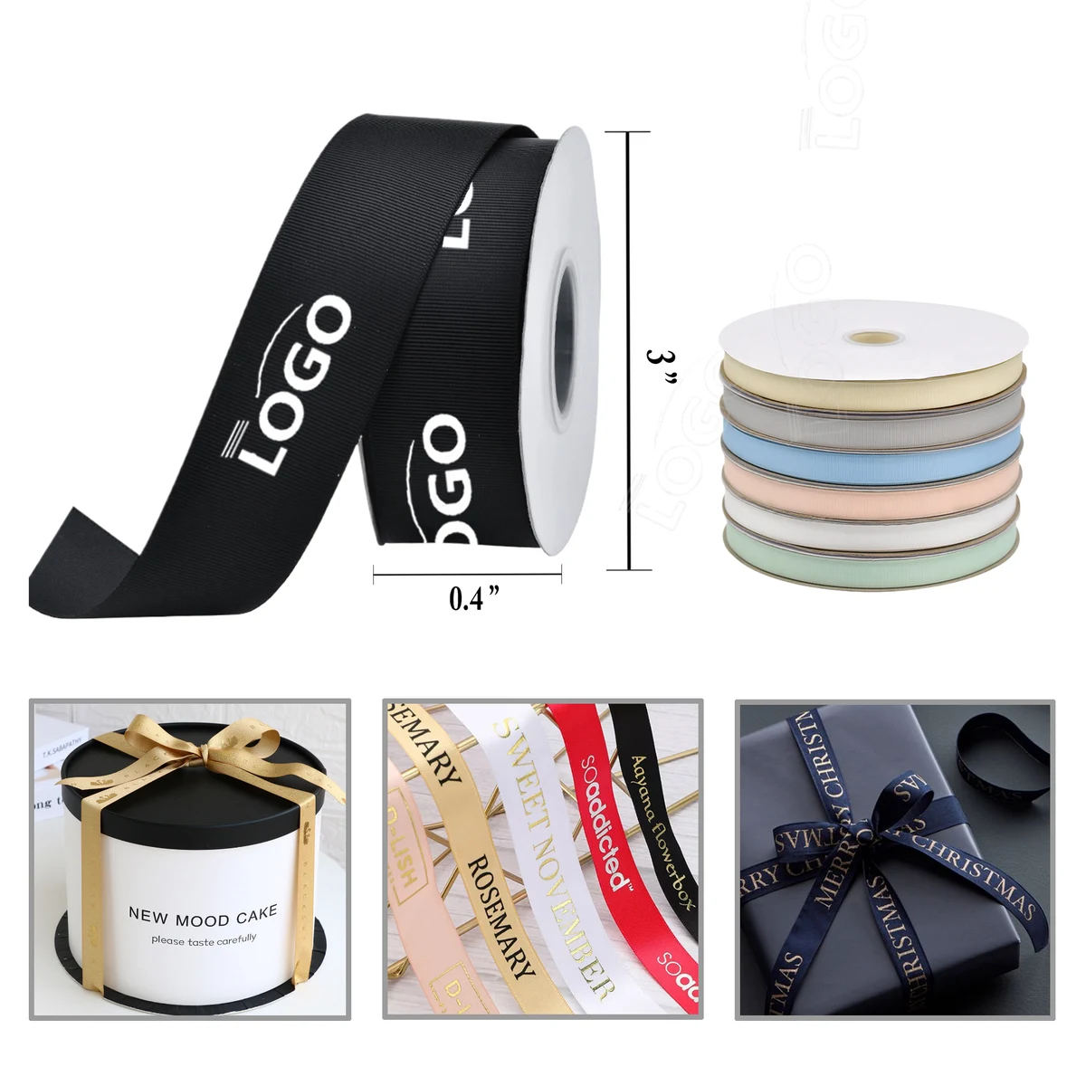 MOQ50 Custom Polyester Ribbon 1