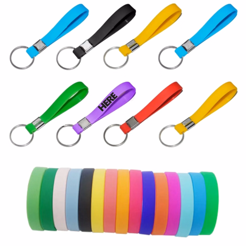 Custom Silicone Key Chain Full Color