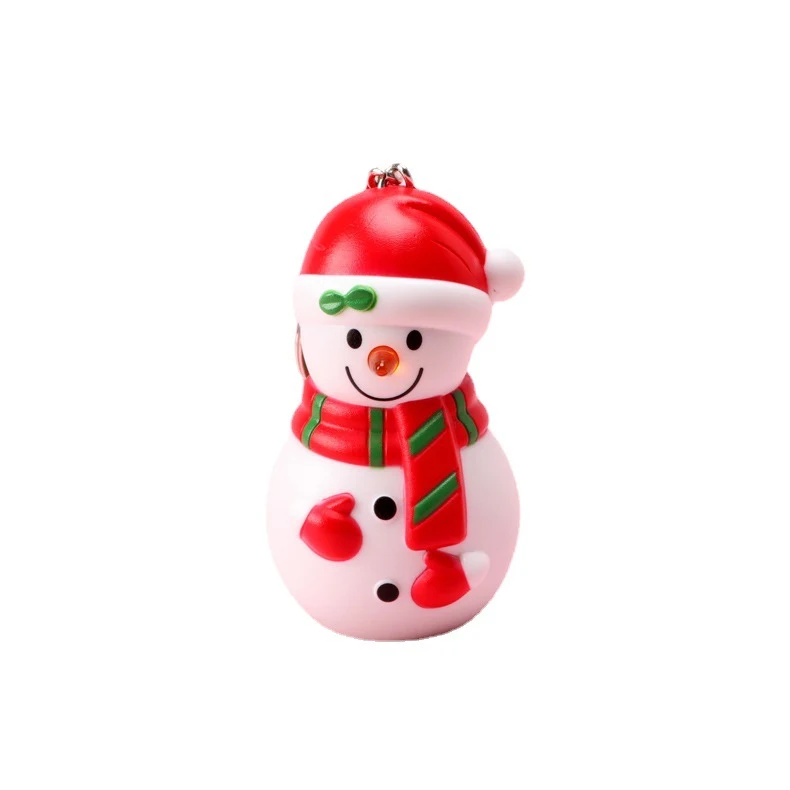 LED Xmas Snowman Keychain 1