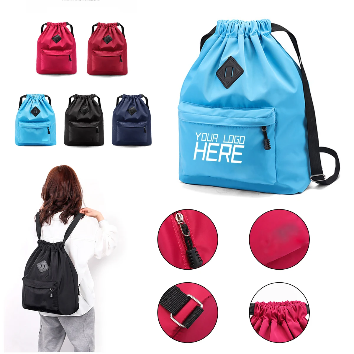 Waterproof Drawstring Sport Bag 1