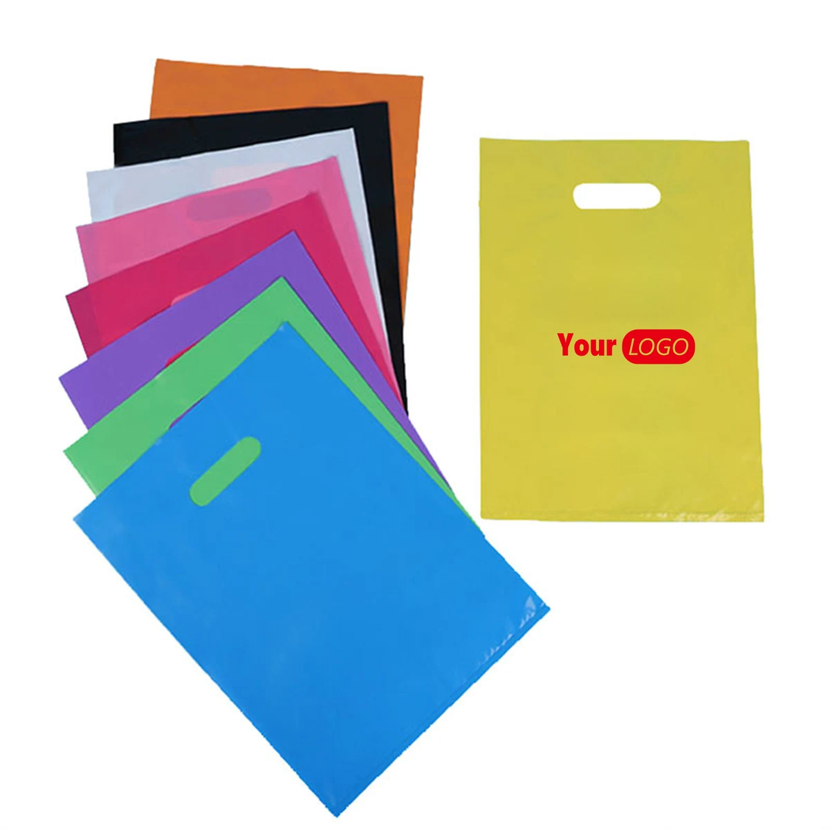 Polyethylene Branded Die-Cut Gift Bags 1