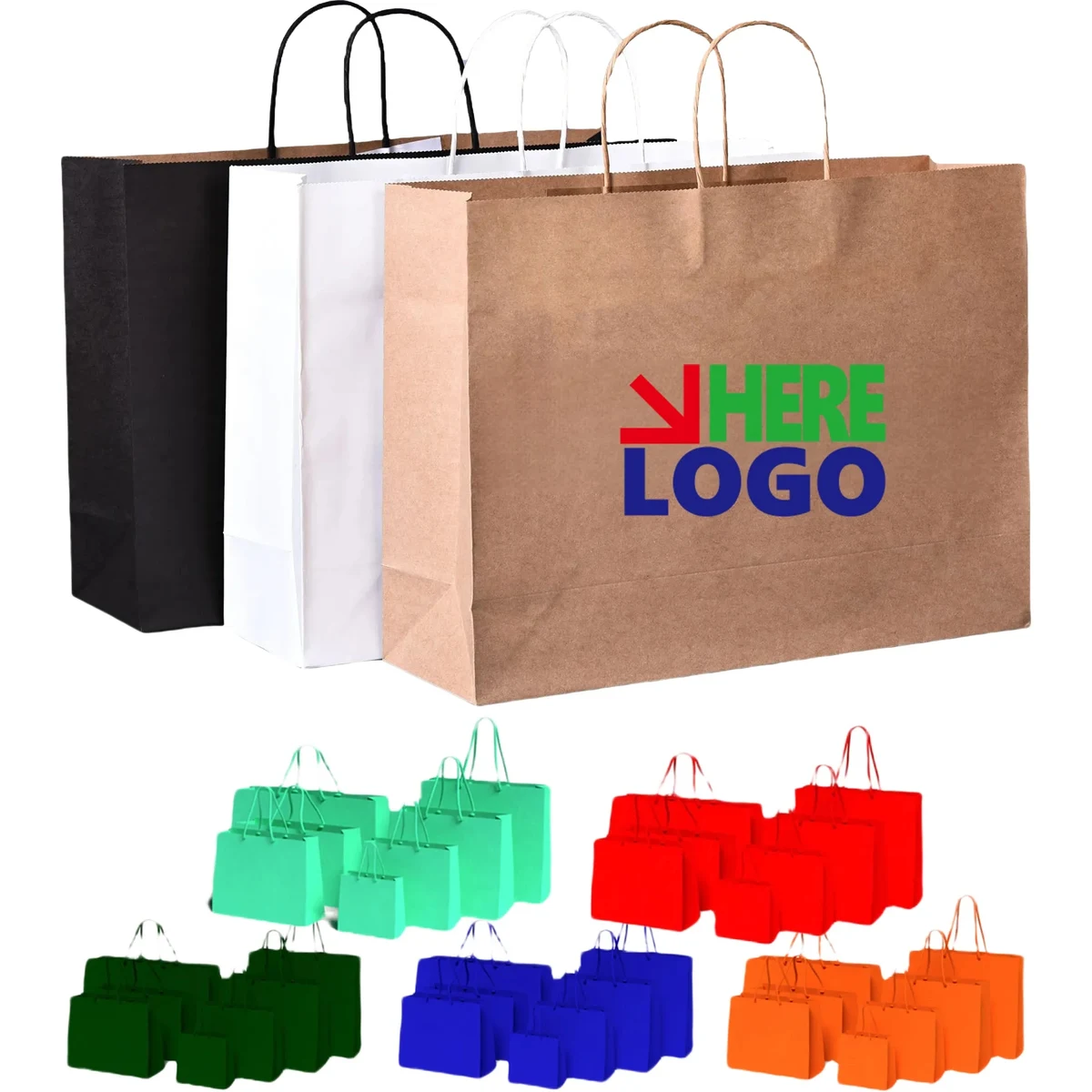 Kraft Shopping Gift Brown Paper Bag 1