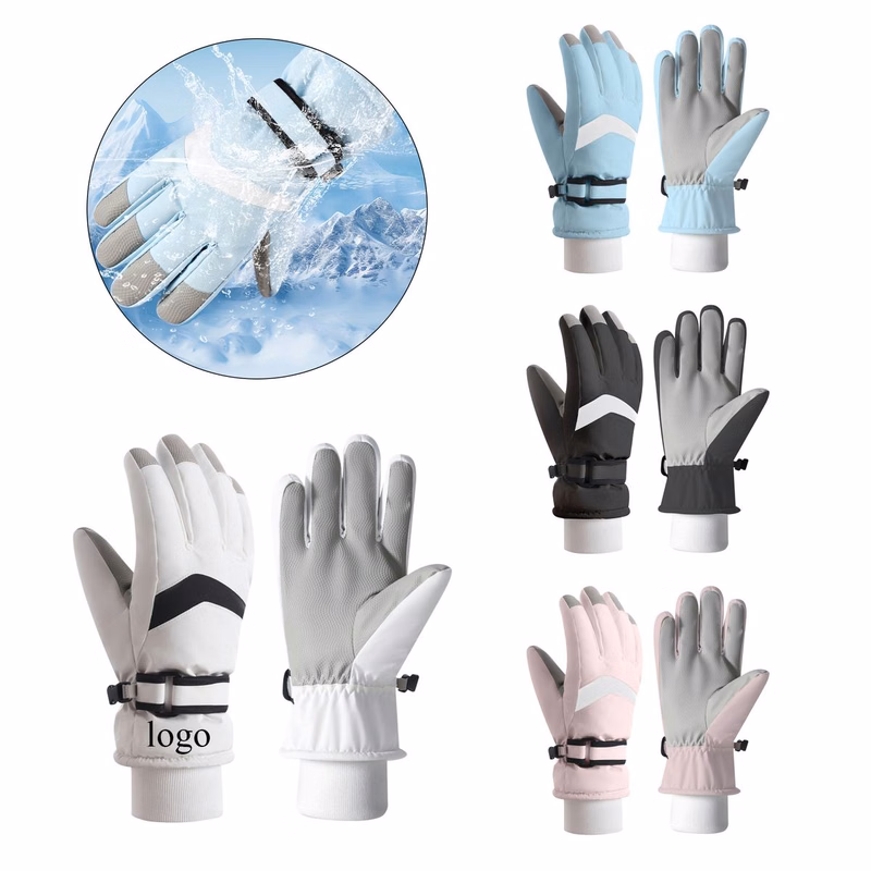 Windproof Thermal Five?Finger Snow Gloves