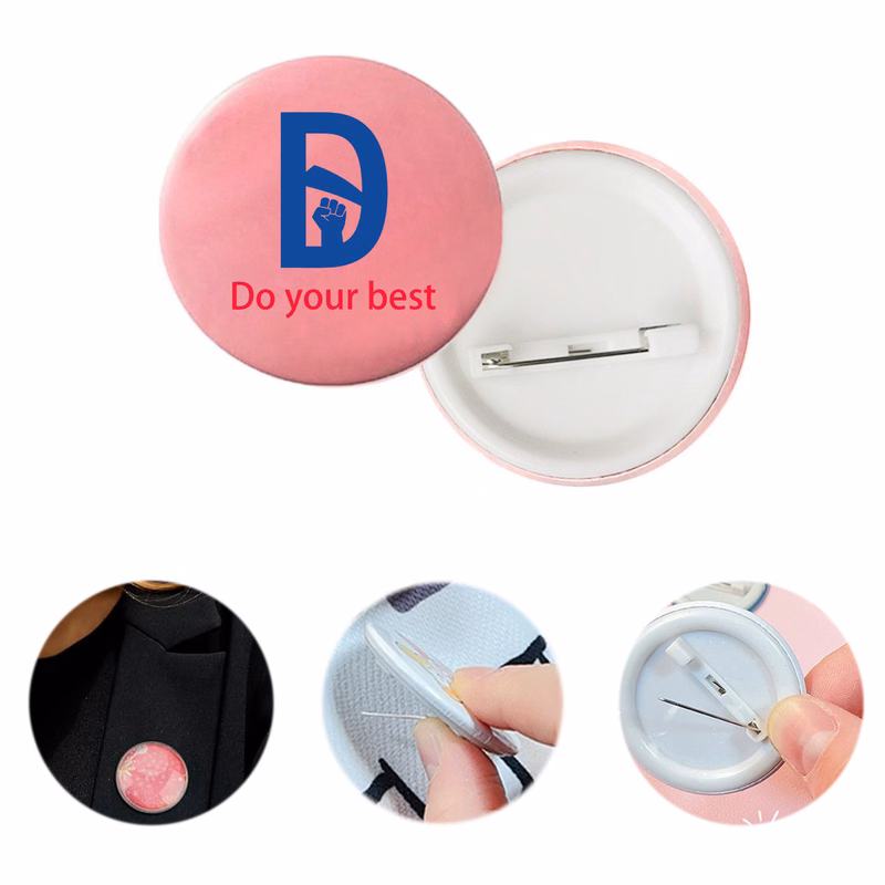 Round Badge Brooch Pin for Party and Waiter