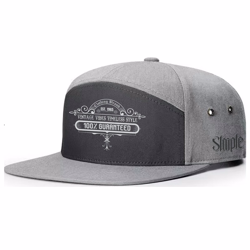 Premium Cotton Twill 7 Panel Cap