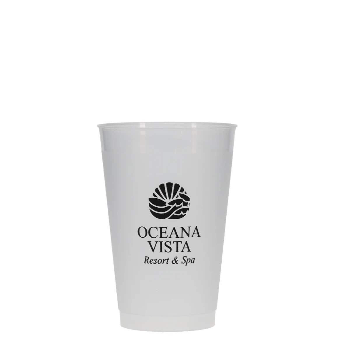 14 oz Frost-Flex Plastic Cup Frosted Tradition Print 1