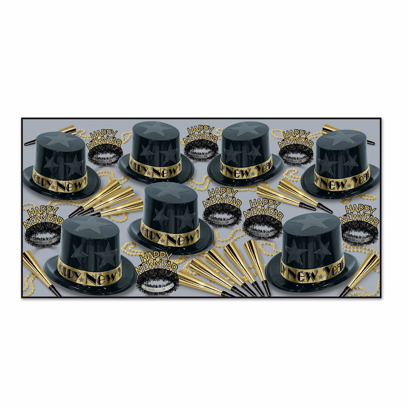 Gold New Year Star Assortment for 50