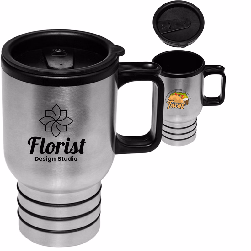 16 oz Double Wall Construction Stainless Steel Travel Mugs