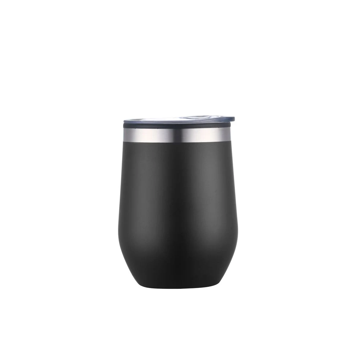 Endura 12 oz Black Double Wall Wine Cup 1
