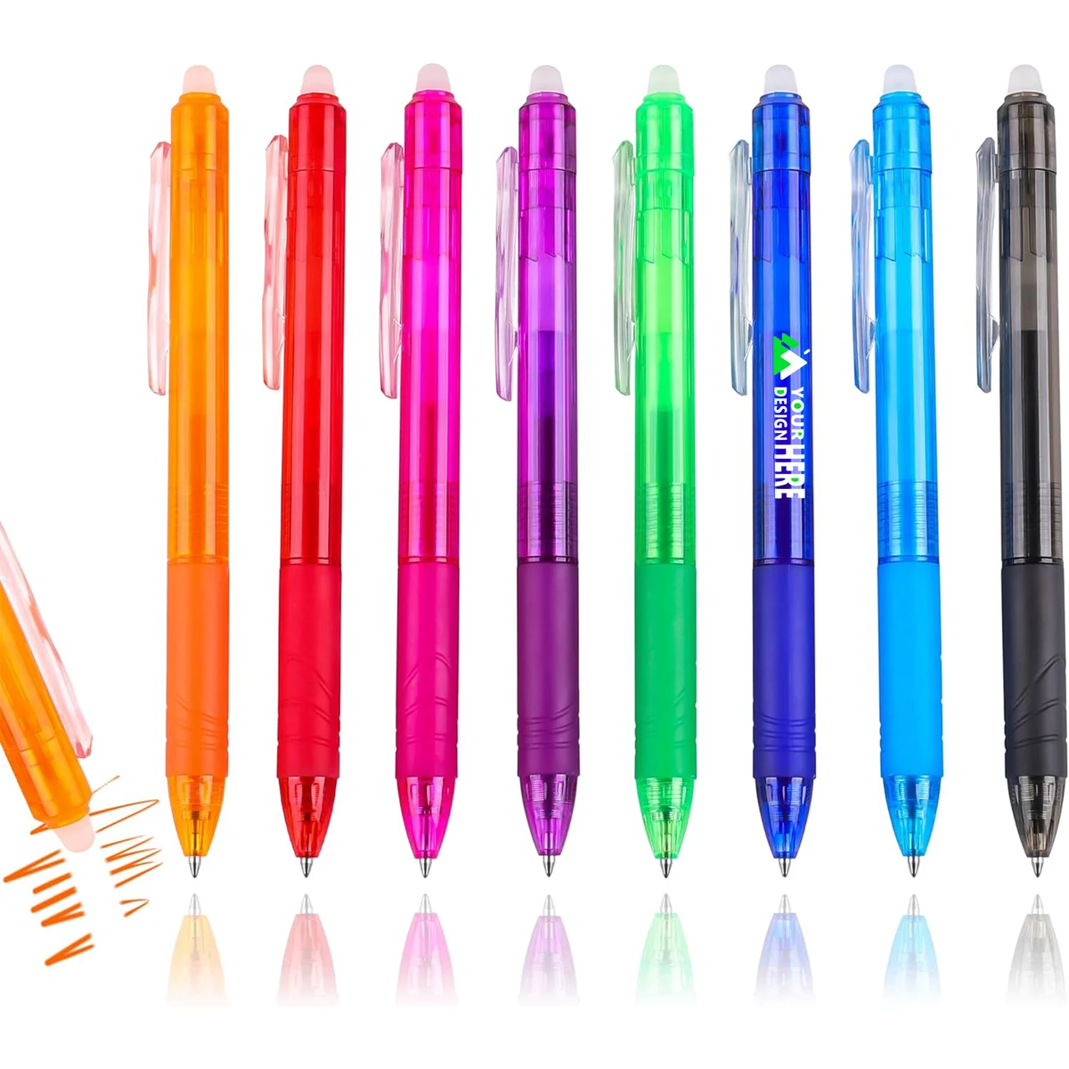 Erasable Ballpoint Pen With Color Ink And Erase 1