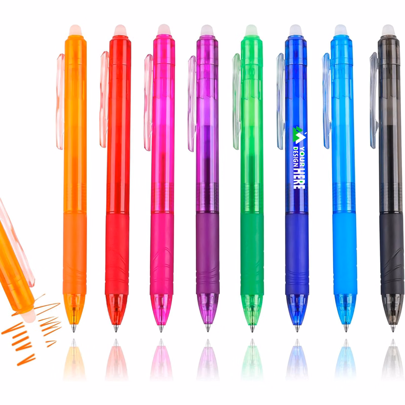 Erasable Ballpoint Pen With Color Ink And Erase