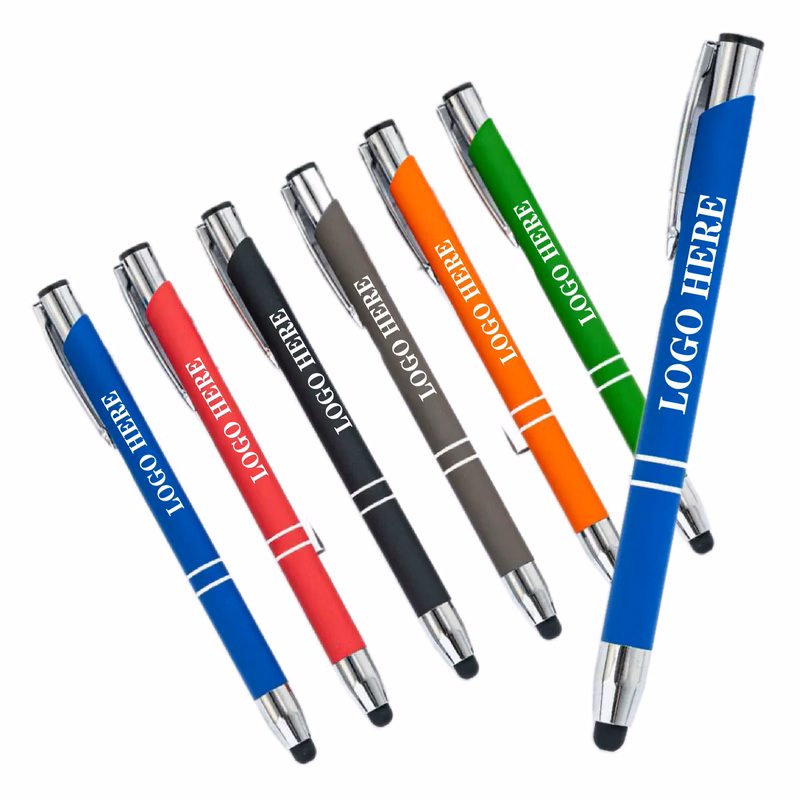 2-In-1 Metal Ballpoint Pens With Stylus