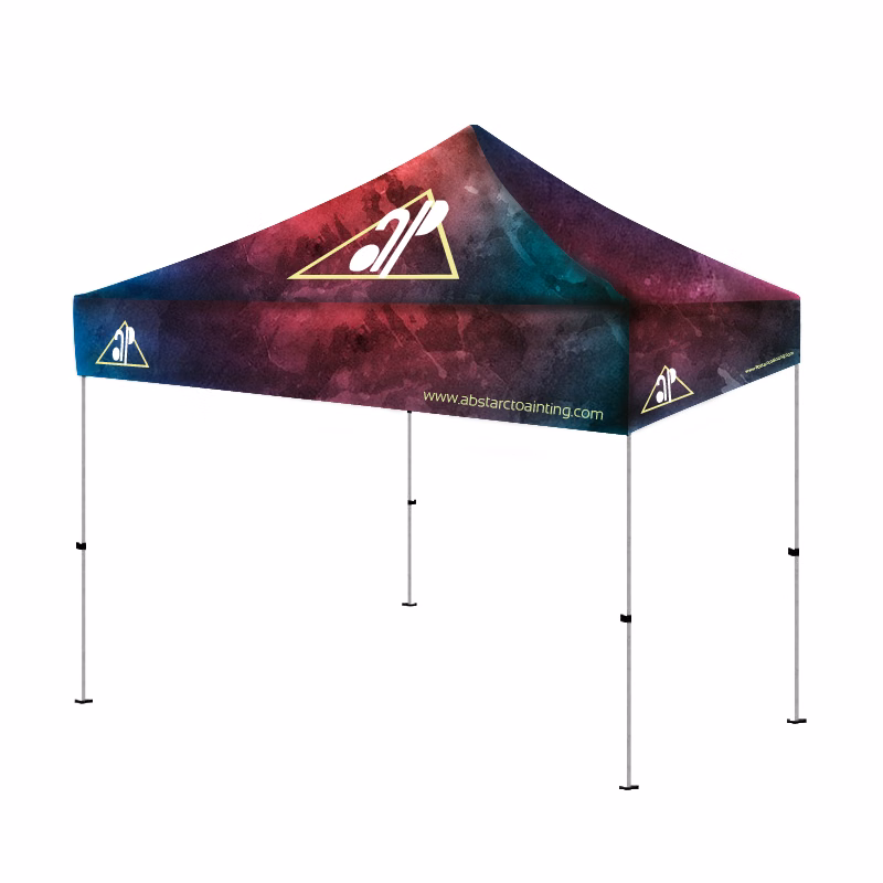 10' x10' Pop Up Tent Full-Color, Full Bleed Dye-Sublimation Advertising Canopy