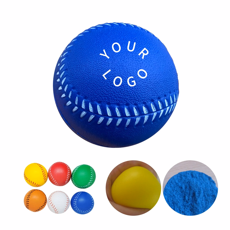 PU Foam Baseball Stress Ball Round 2.5" Diameter
