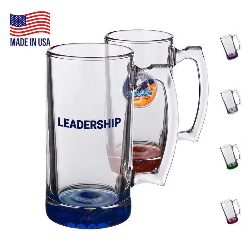 12 oz. Libbey Glass Printed Sports Mugs