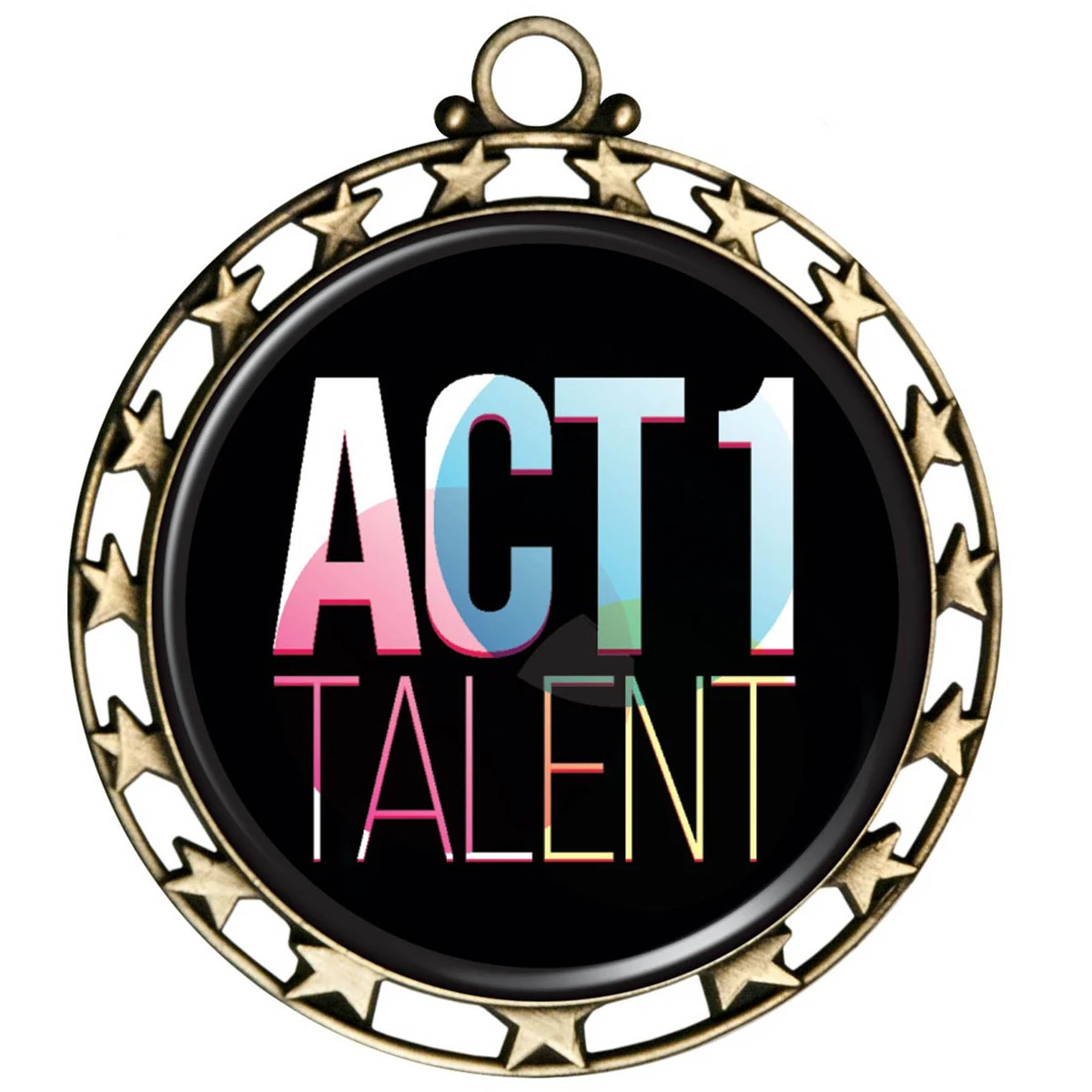 Digistock Medals: Star Cut Out Border with 2" DIA Insert 1