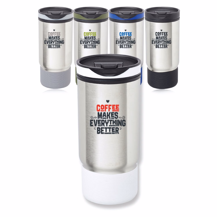 17oz. Ribbed Travel Mug
