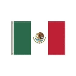 National Flag, Mexico, Single-Sided - 60"W x 36"H 1