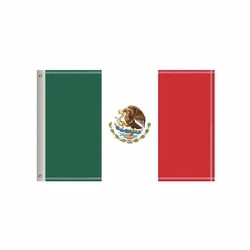 National Flag, Mexico, Single-Sided - 60"W x 36"H