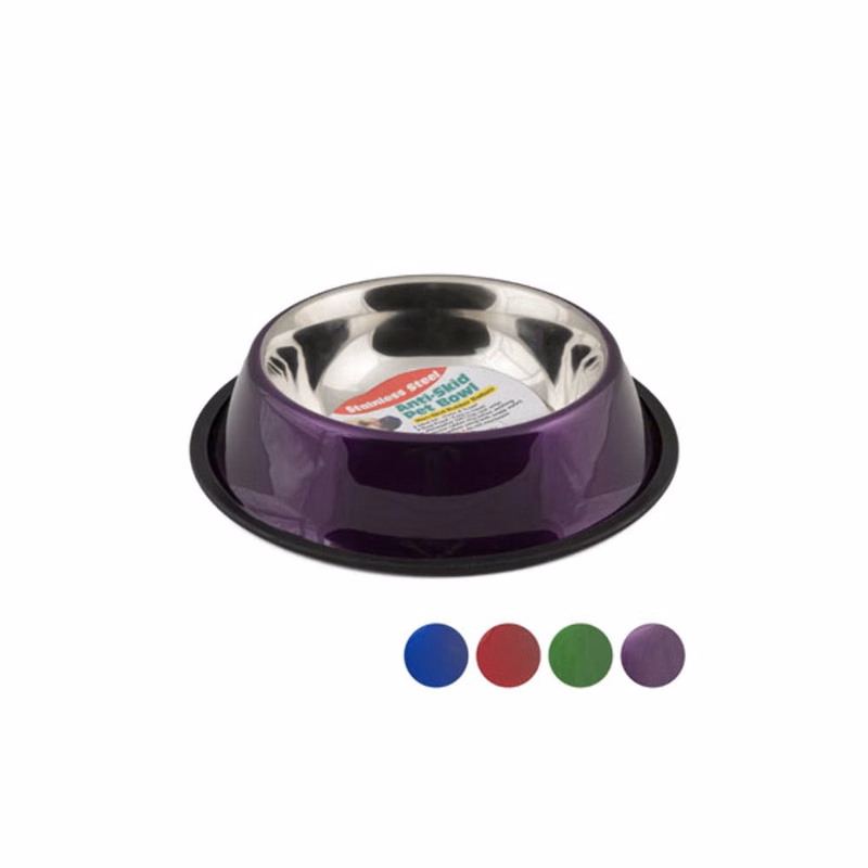 Stainless Steel Pet Bowls - Assorted Colors 64 oz