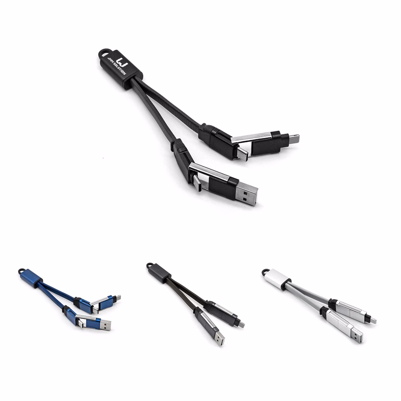4-in-1 Keychain Fast Charging Data Cable