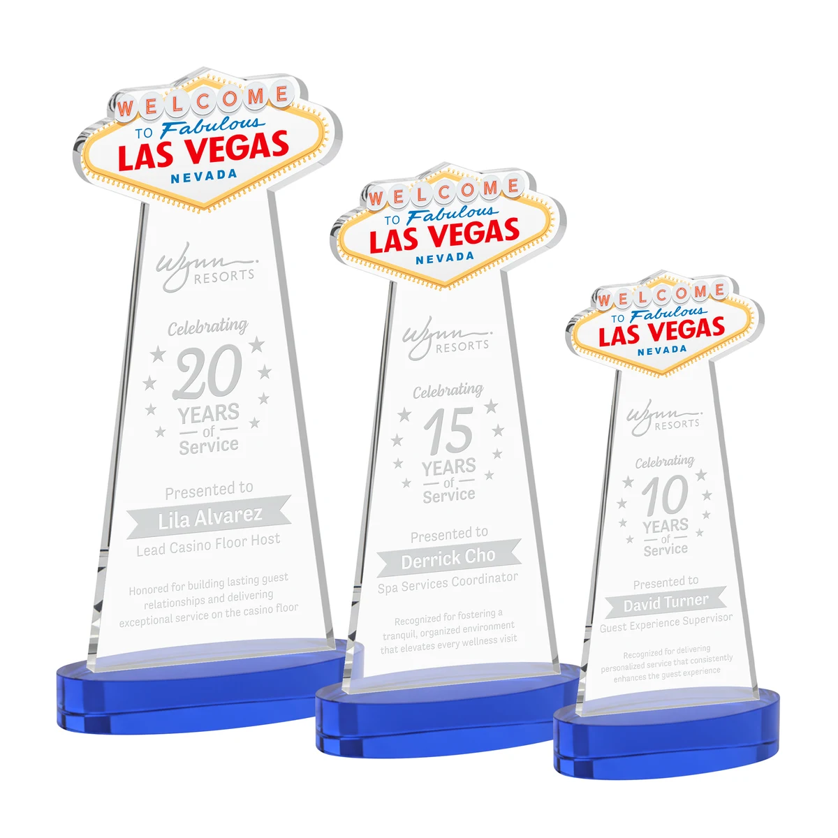 Las Vegas Award on Alberton Base - Blue 1