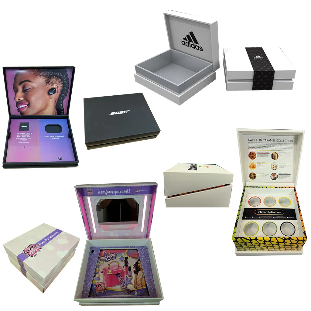 Custom Printed Full Color Hinged Soft Touch Luxury Gift Box - Custom-Sized 1