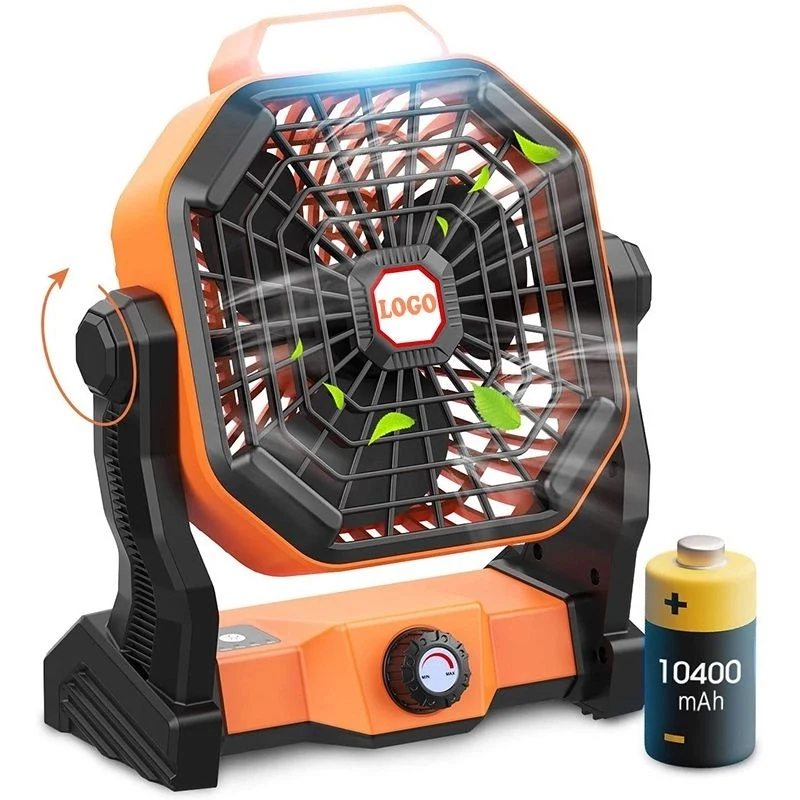 Portable Fan With Led Light & Hook 1