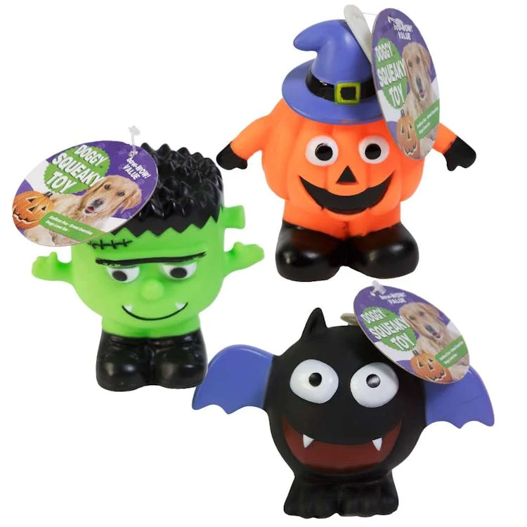 Vinyl Halloween Dog Toys - Assorted Designs 1